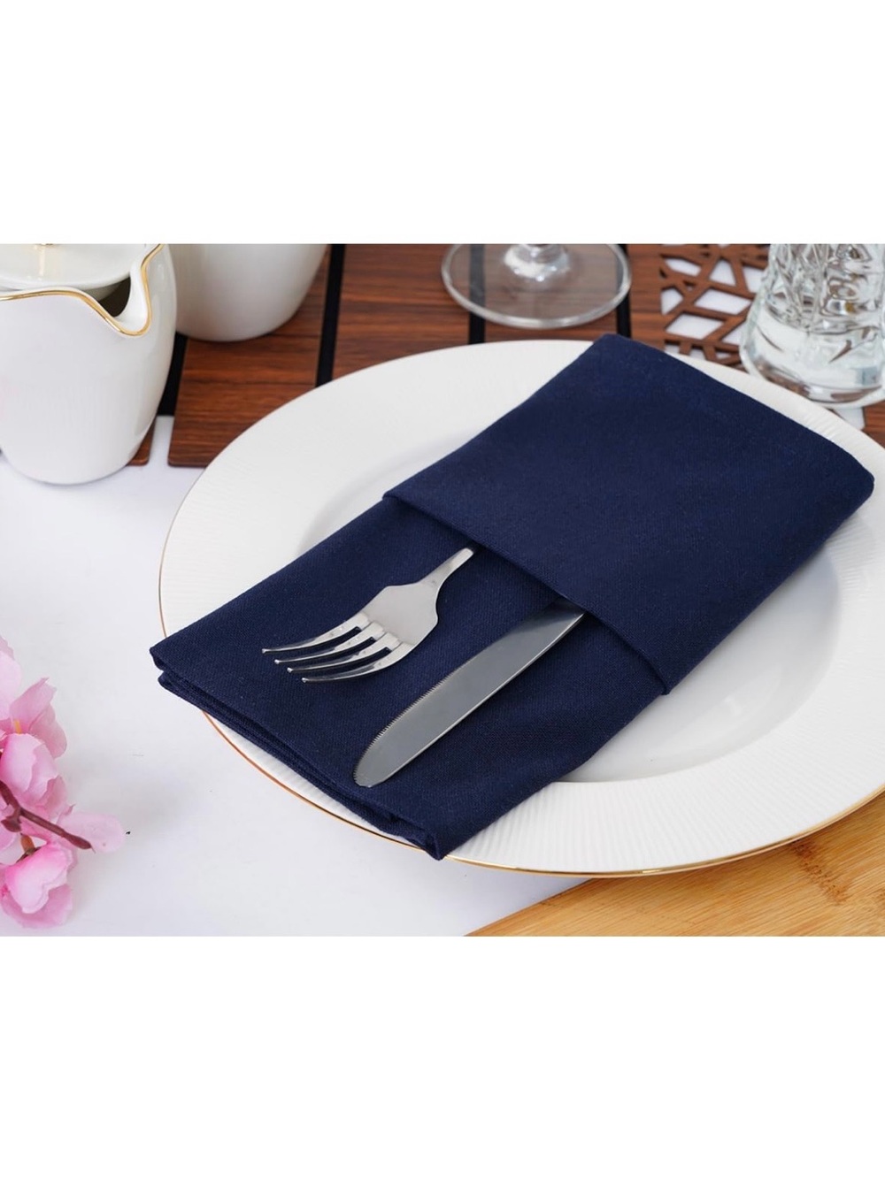 10 18x18 100% premium cotton Navy Blue Dinner Napkin